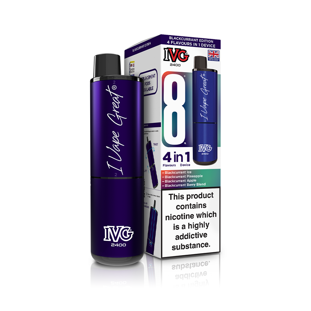 IVG 2400 4 In 1 Starter Kit Blackcurrant Edition