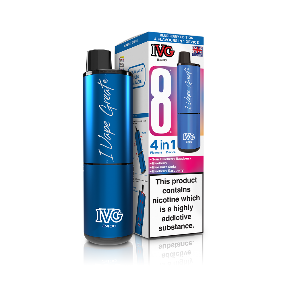 IVG 2400 4 In 1 Starter Kit Blueberry Edition