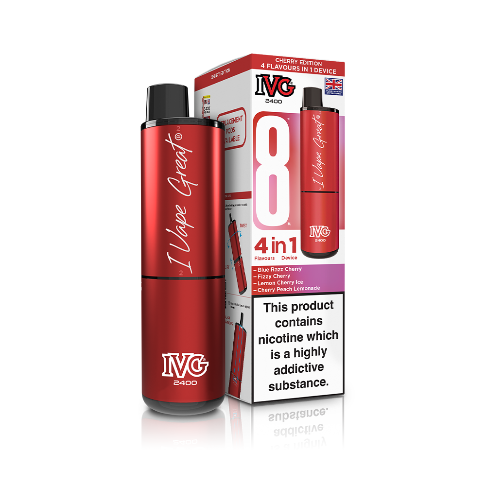 IVG 2400 4 In 1 Starter Kit Cherry Edition