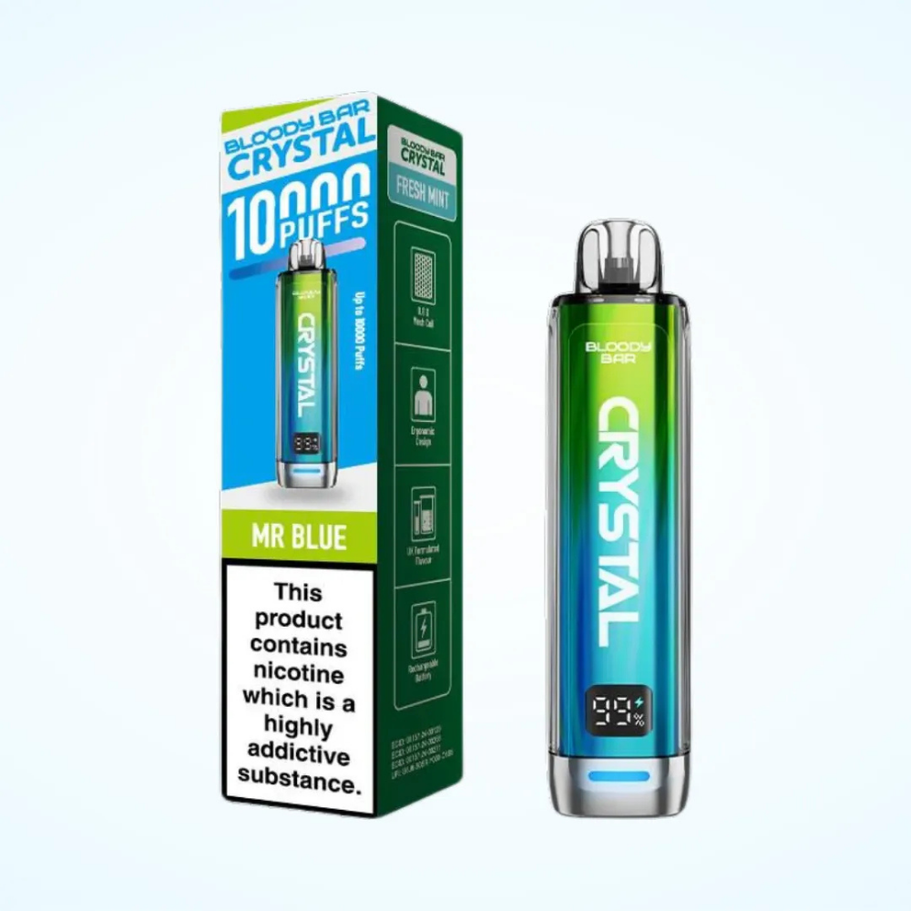Bloody Bar Crystal 10K Prefilled Pod Kit Mr Blue
