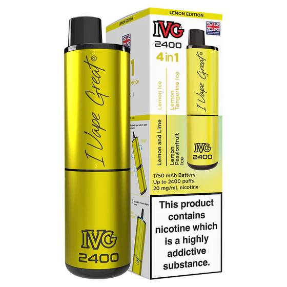IVG 2400 Rechargeable Vape Lemon Edition
