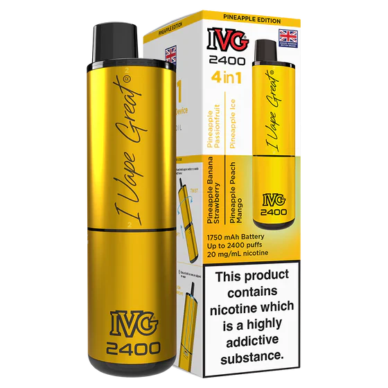 IVG 2400 Rechargeable Vape Pineapple Edition