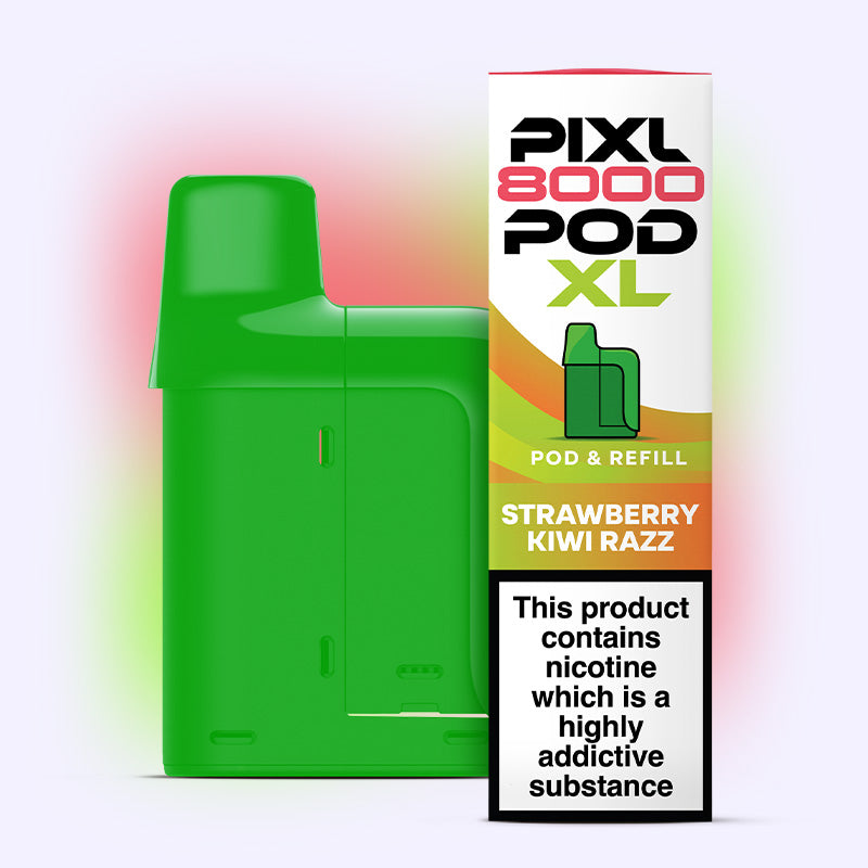 Strawberry Kiwi Razz Pixl 8000 Pod