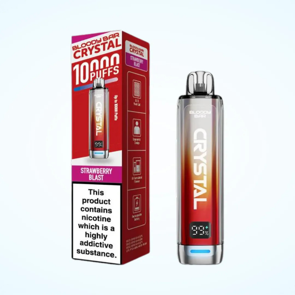 Bloody Bar Crystal 10K Prefilled Pod Kit Strawberry Blast