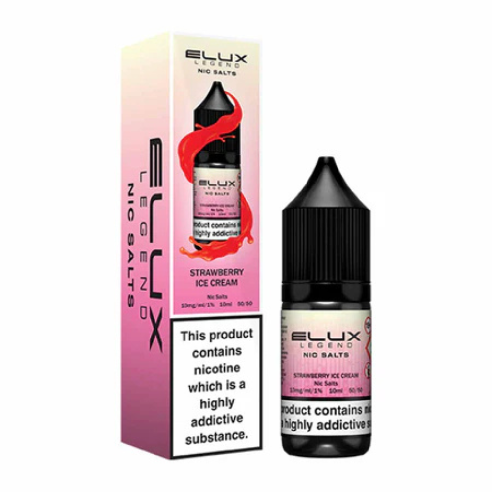 Elux Legend Nic Salts Strawberry Ice Cream E Liquid 10ml