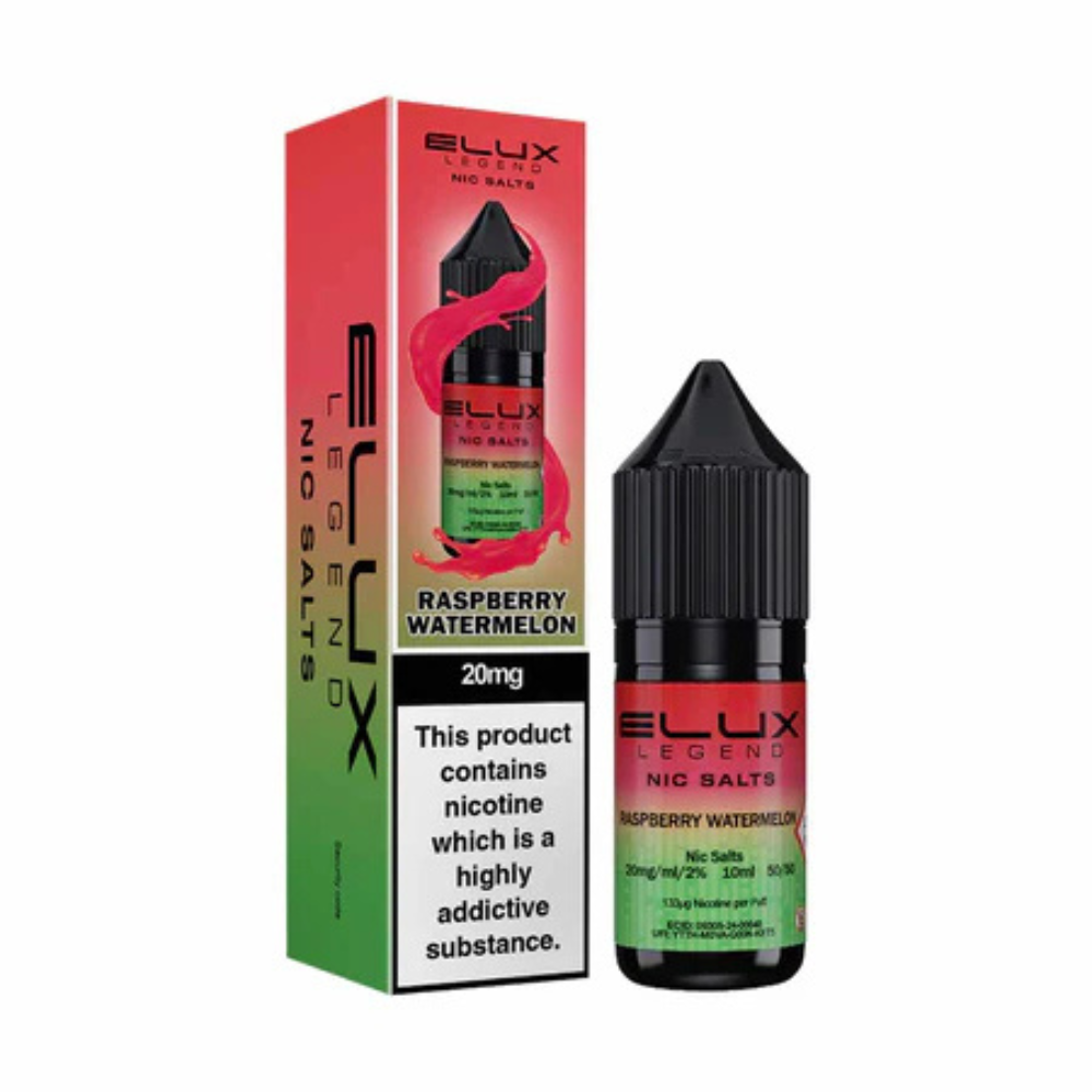Elux Legend Nic Salts Raspberry Watermelon E Liquid 10ml