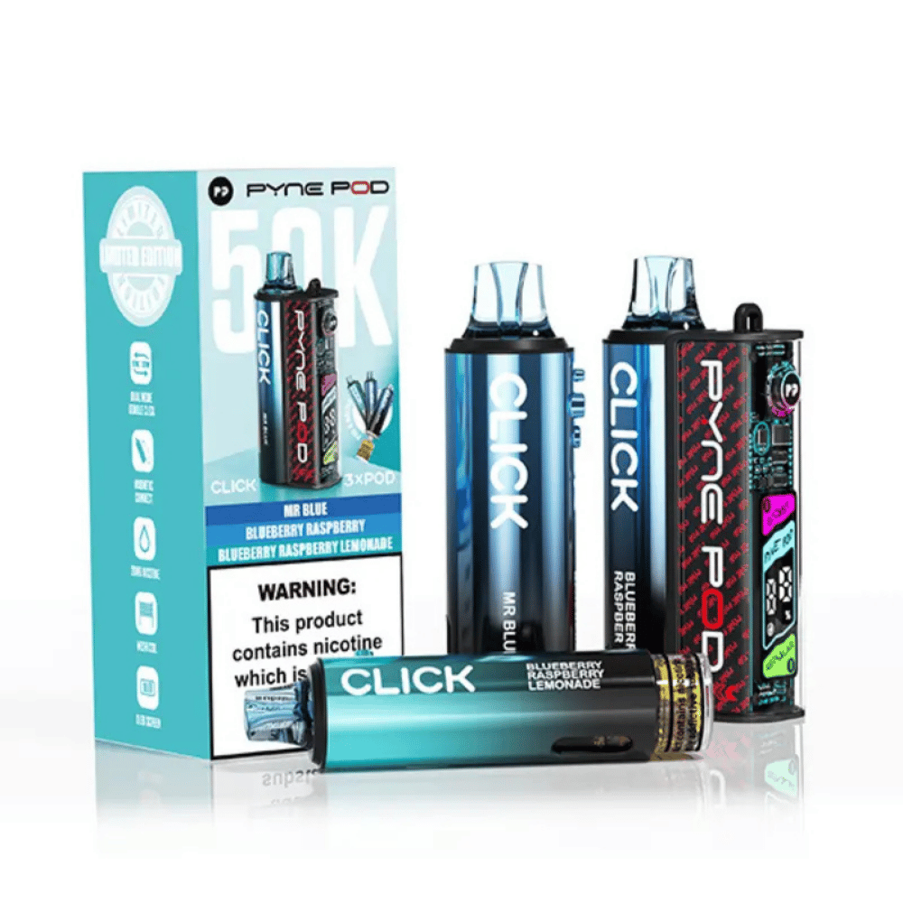 Pyne Pod Click 50k Prefilled Pod Kit Blue Edition