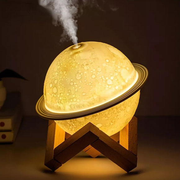 2 in 1 Moon Lamp Cool Humidifiers Essential Oil Diffuser Aroma Air Humidifier