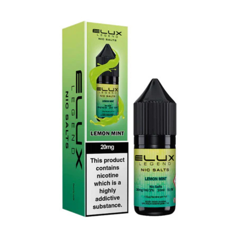 Elux Legend Nic Salts Lemon Mint E Liquid 10ml