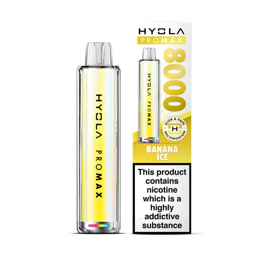 Hyola Pro Max 8000 Prefilled Pod Kit Banana Ice