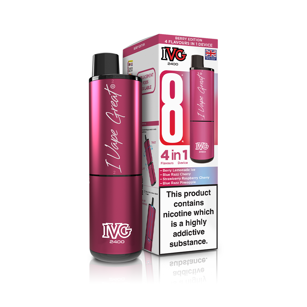 IVG 2400 4 In 1 Starter Kit Berry Edition