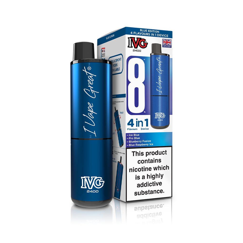 IVG 2400 4 In 1 Starter Kit Blue Edition