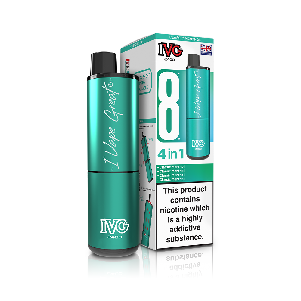 IVG 2400 4 In 1 Starter Kit Classic Menthol
