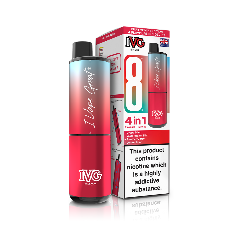 IVG 2400 4 In 1 Starter Kit Fruit n Mint Edition