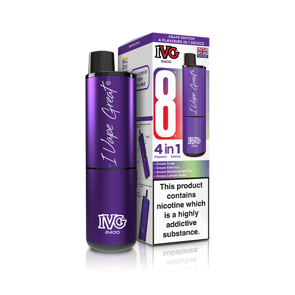 IVG 2400 4 In 1 Starter Kit Grape Edition