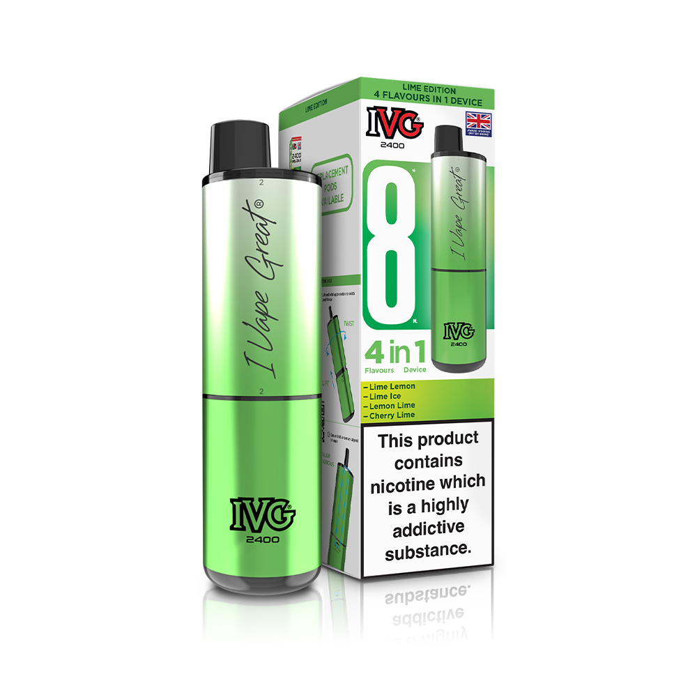 IVG 2400 4 In 1 Starter Kit Lime Edition