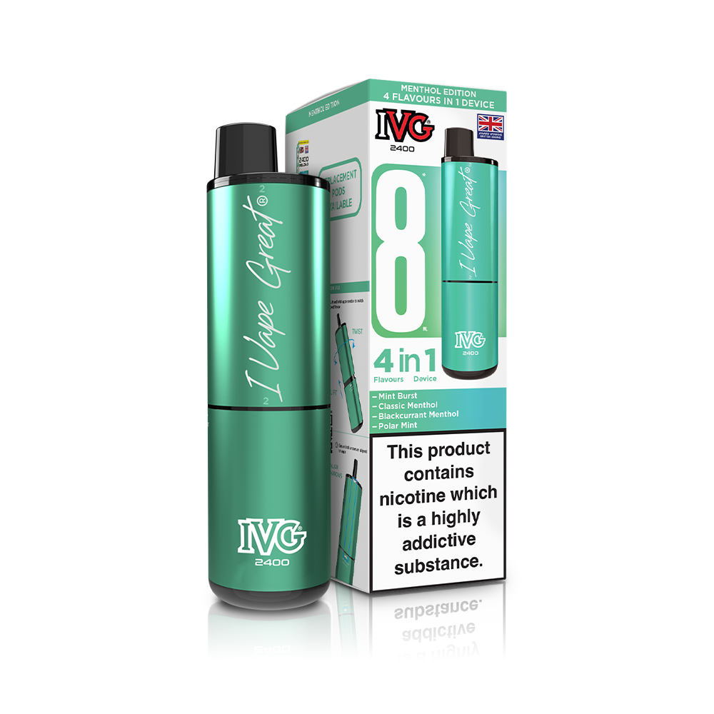 IVG 2400 4 In 1 Starter Kit Menthol Edition