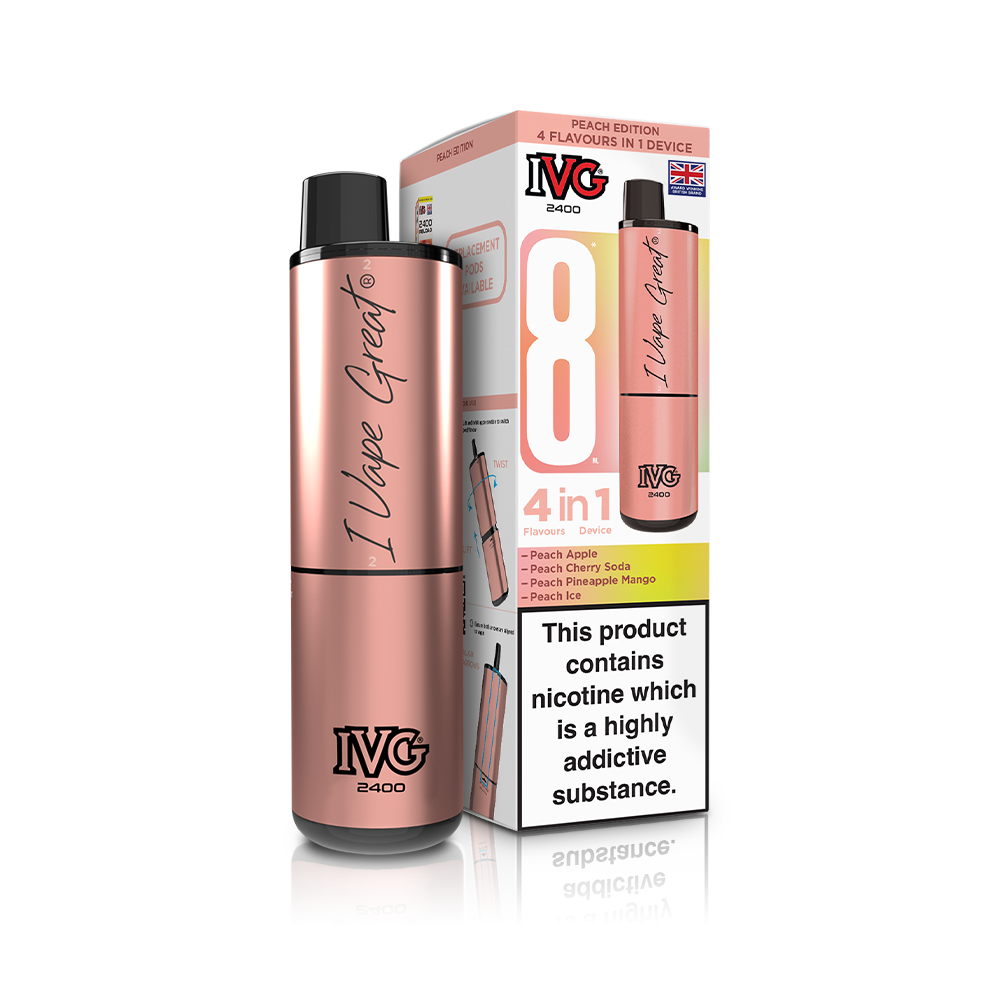 IVG 2400 4 In 1 Starter Kit Peach Edition