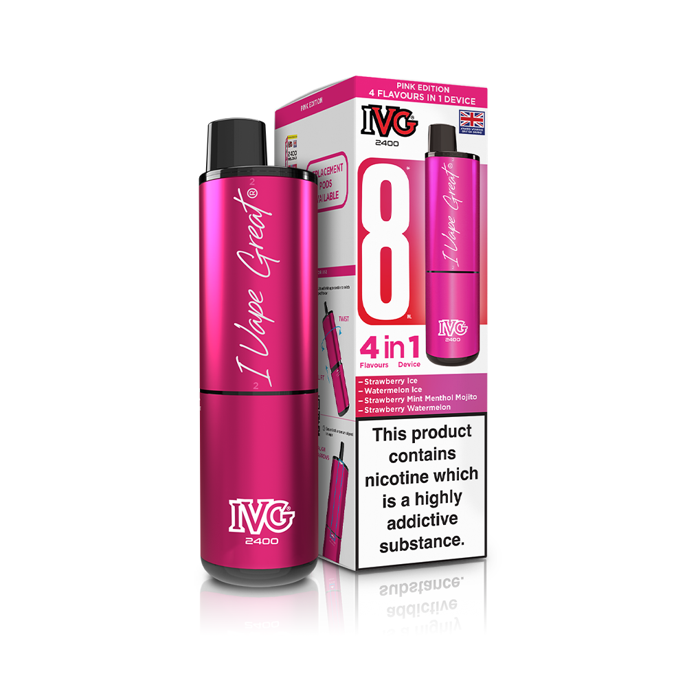 IVG 2400 4 In 1 Starter Kit Pink Edition