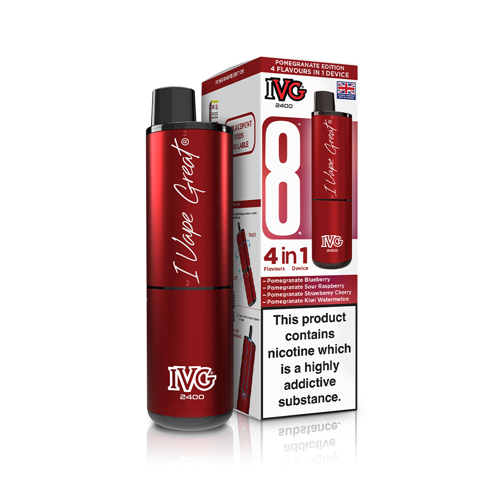 IVG 2400 4 In 1 Starter Kit Pomegranate Edition