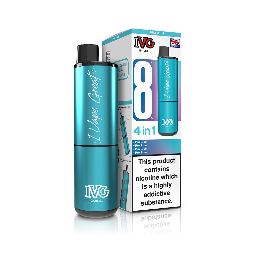 IVG 2400 4 In 1 Starter Kit Pro Blue