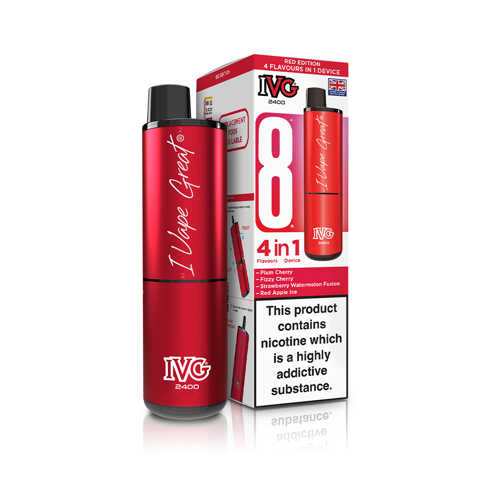 IVG 2400 4 In 1 Starter Kit Red Edition