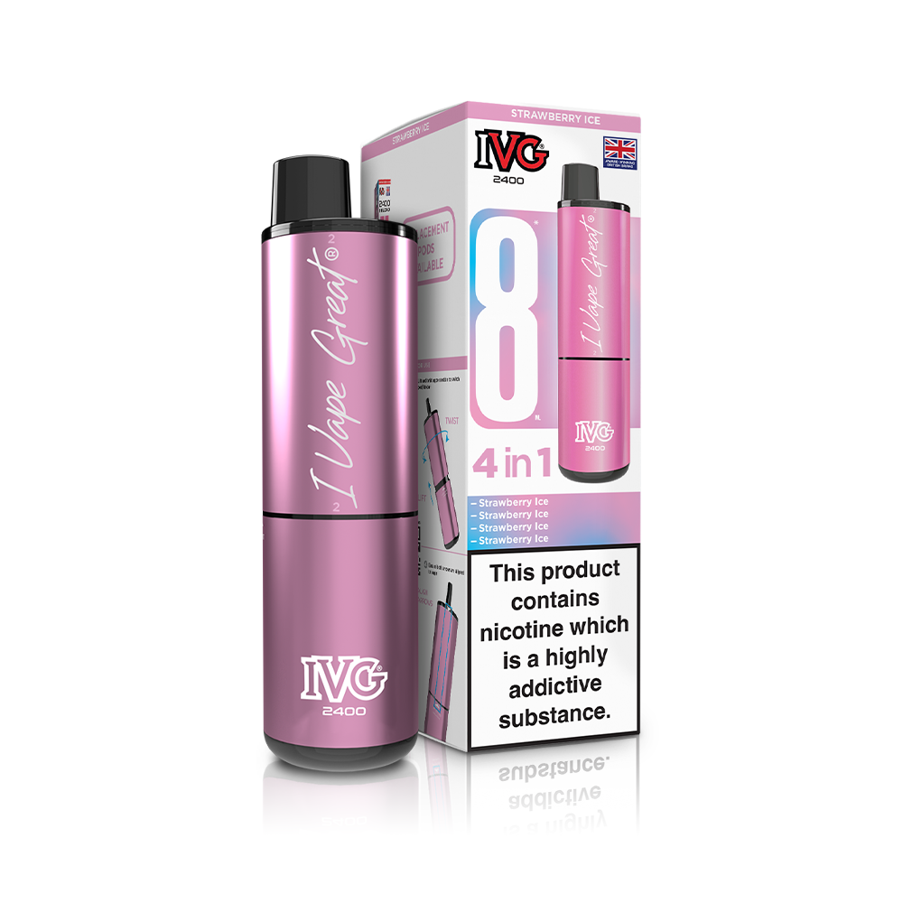 IVG 2400 4 In 1 Starter Kit Strawberry Ice