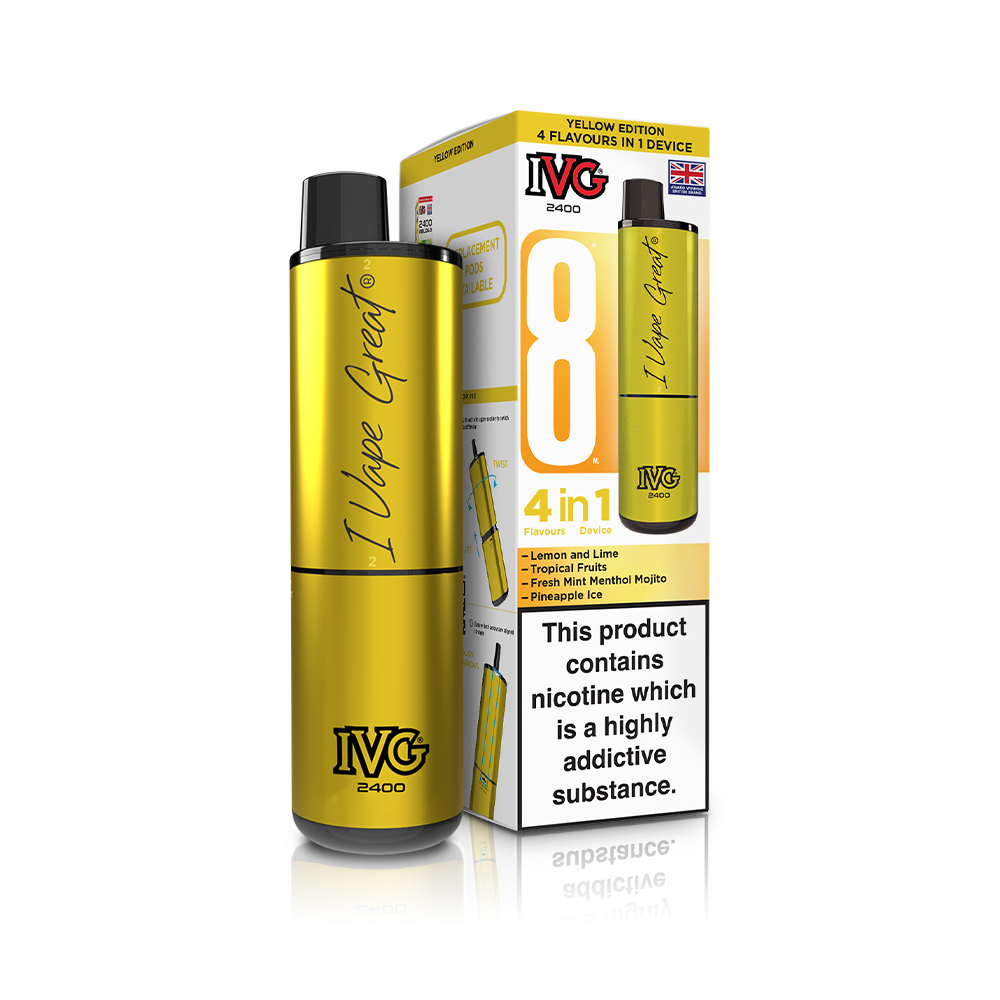 IVG 2400 4 In 1 Starter Kit Yellow Edition