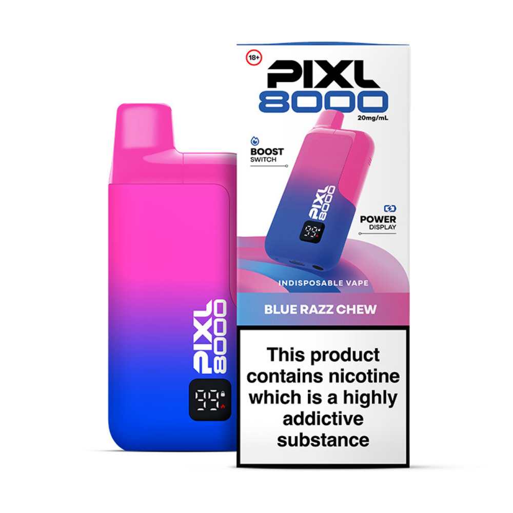 Pixl 8000 Prefilled Pod Kit Blue Razz Chew