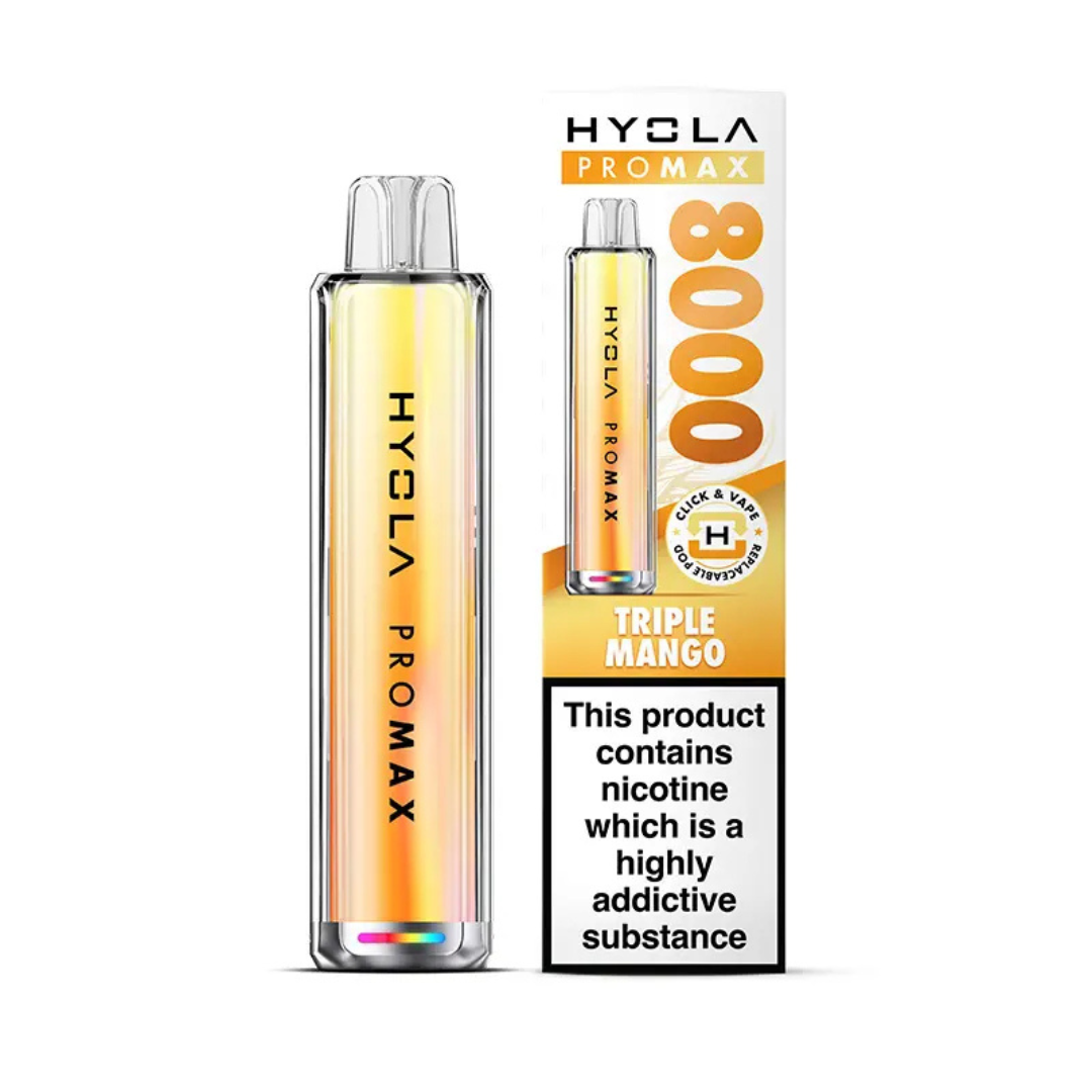 Hyola Pro Max 8000 Prefilled Pod Kit Triple Mango