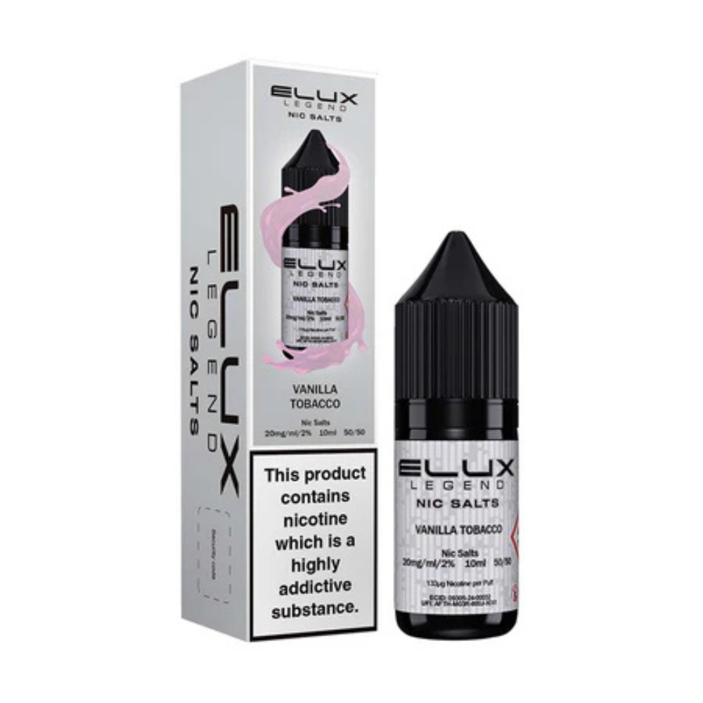 Elux Legend Nic Salts Vanilla Tobacco E Liquid 10ml
