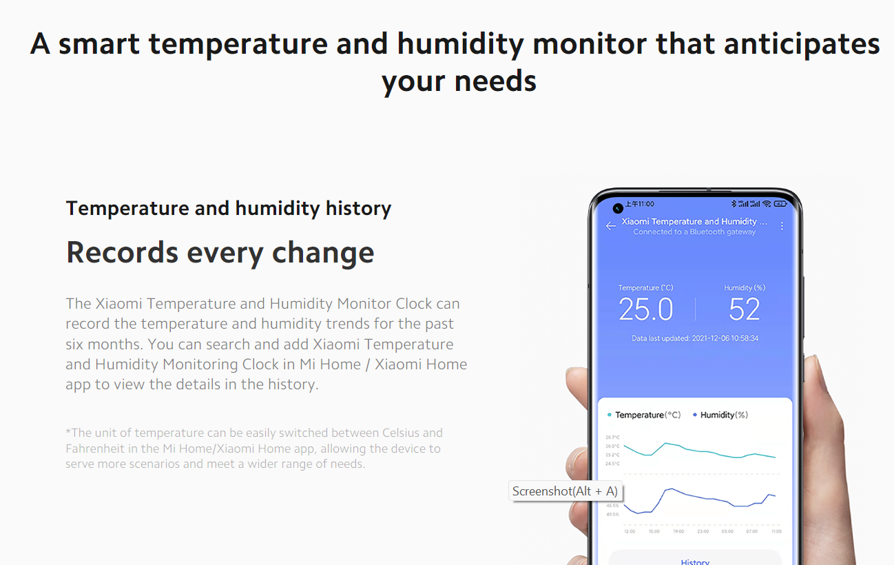 Xiaomi Temperature and Humidity Monitor