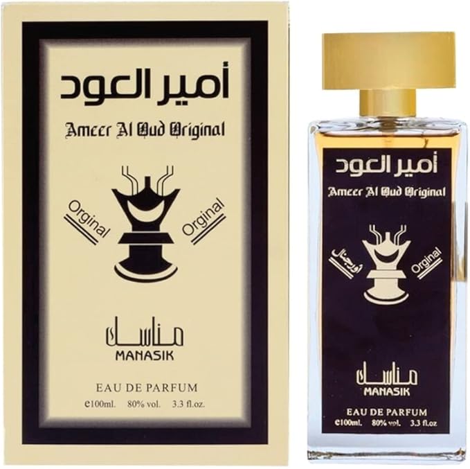 Ameer Al Oud | Ameer Al Oud 100ml Eau De Parfum EDP Perfume | Oud, Rose and Amber Fragrance Perfume | Oud Perfume for Men and Women By Manasik