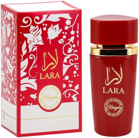 Lara Rouge Eau De Parfum for Women – 100ml | Luxurious Arabian Scent Fragrance Spray with Bergamot, Mandarin, Apple