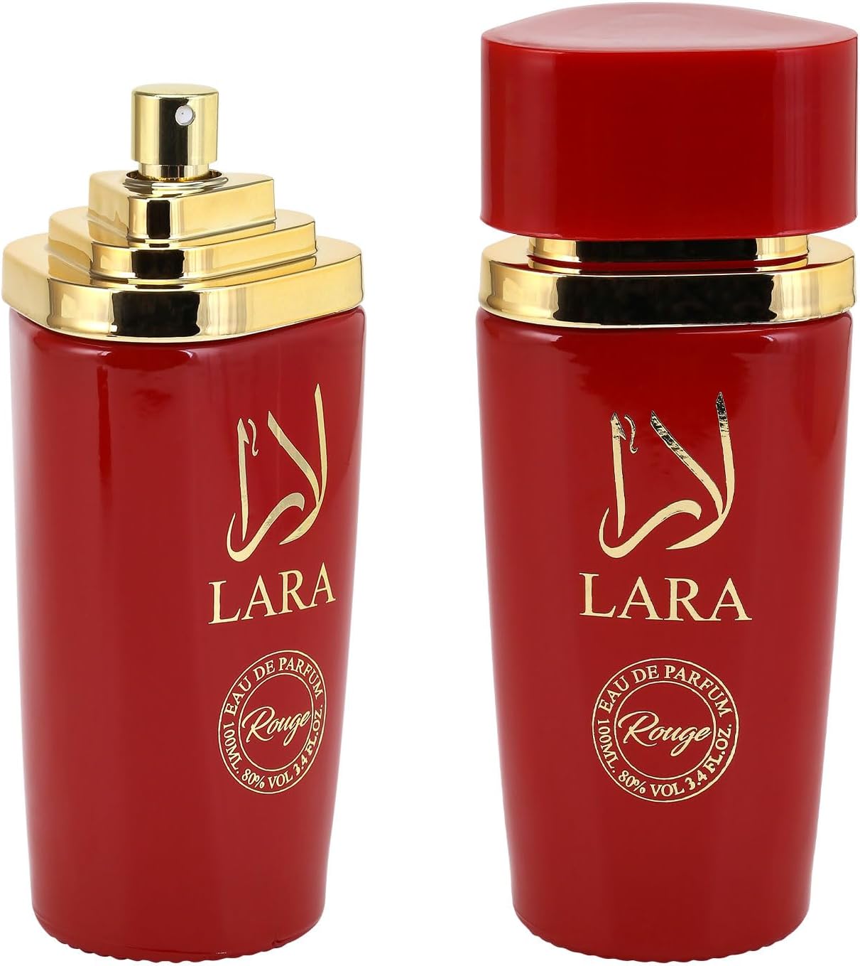 Lara Rouge Eau De Parfum for Women – 100ml | Luxurious Arabian Scent Fragrance Spray with Bergamot, Mandarin, Apple