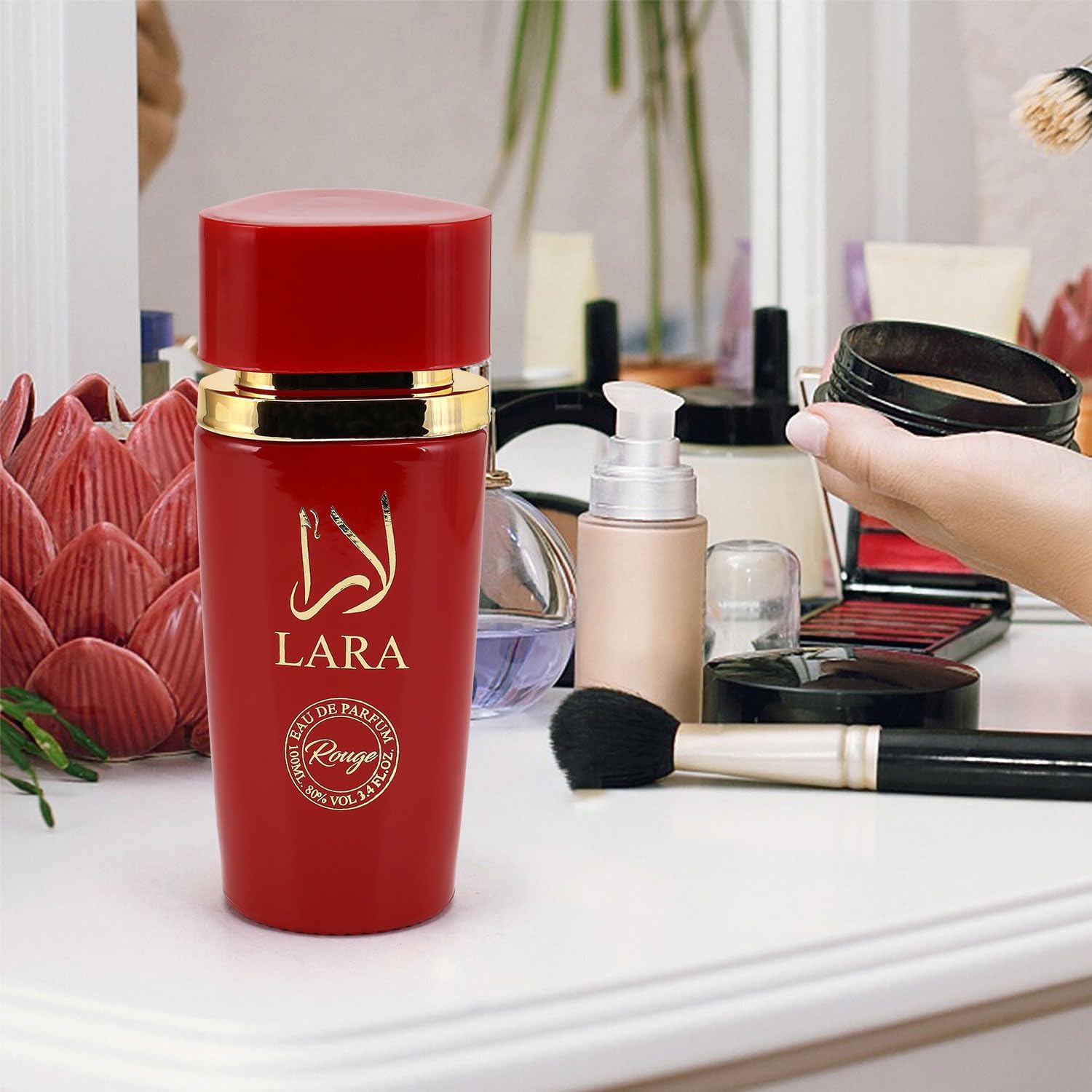 Lara Rouge Eau De Parfum for Women – 100ml | Luxurious Arabian Scent Fragrance Spray with Bergamot, Mandarin, Apple