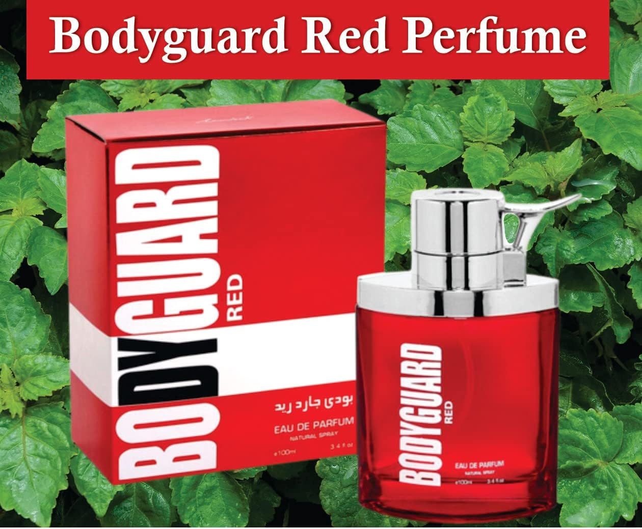 Bodyguard Red Perfume, Bodyguard Red Eau De Parfum Spray for Men, Musk and Cedar Fragrance Perfume, Bodyguard Red Fragrance 100ml Perfume Spray for Men By Sapphire’s Choice