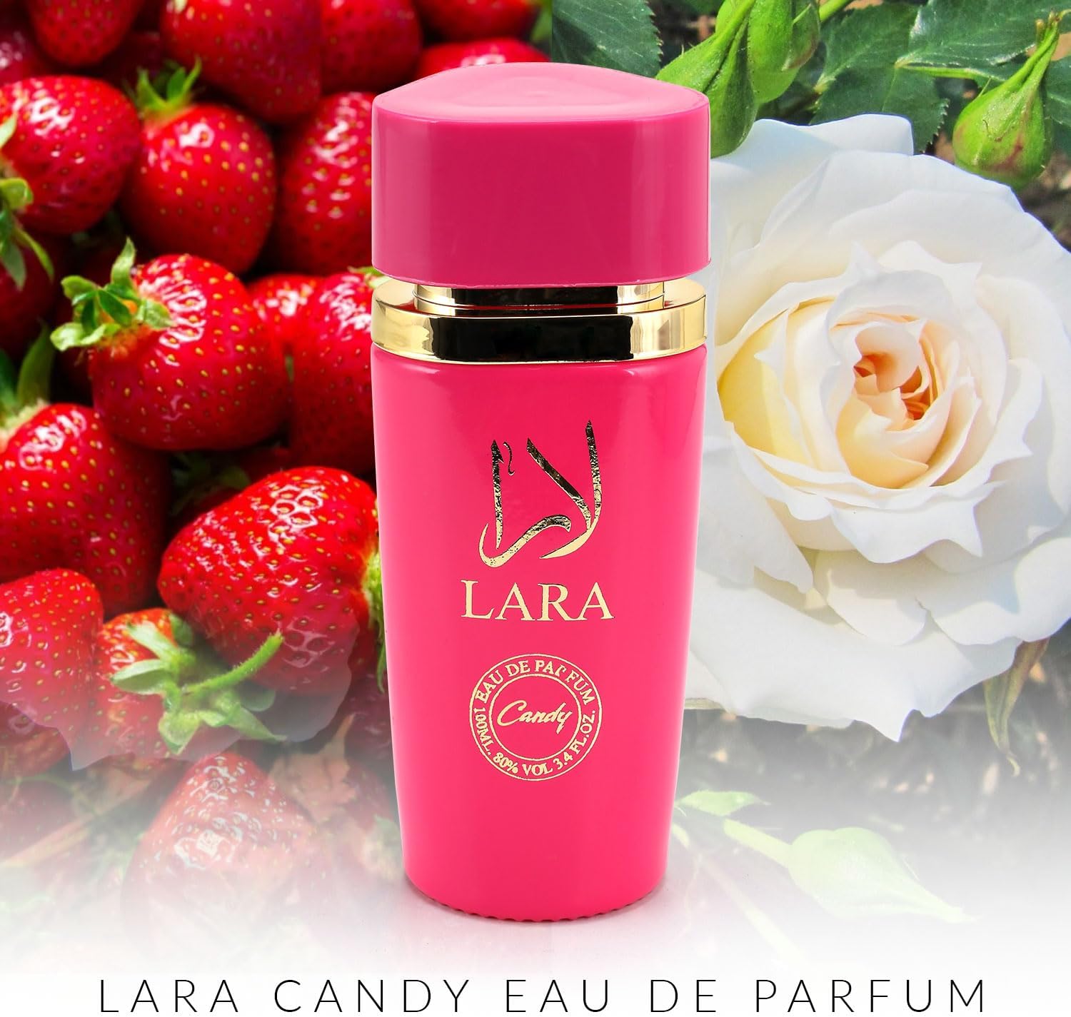 Lara Rouge Eau De Parfum for Women – 100ml | Luxurious Arabian Scent Fragrance Spray with Bergamot, Mandarin, Apple