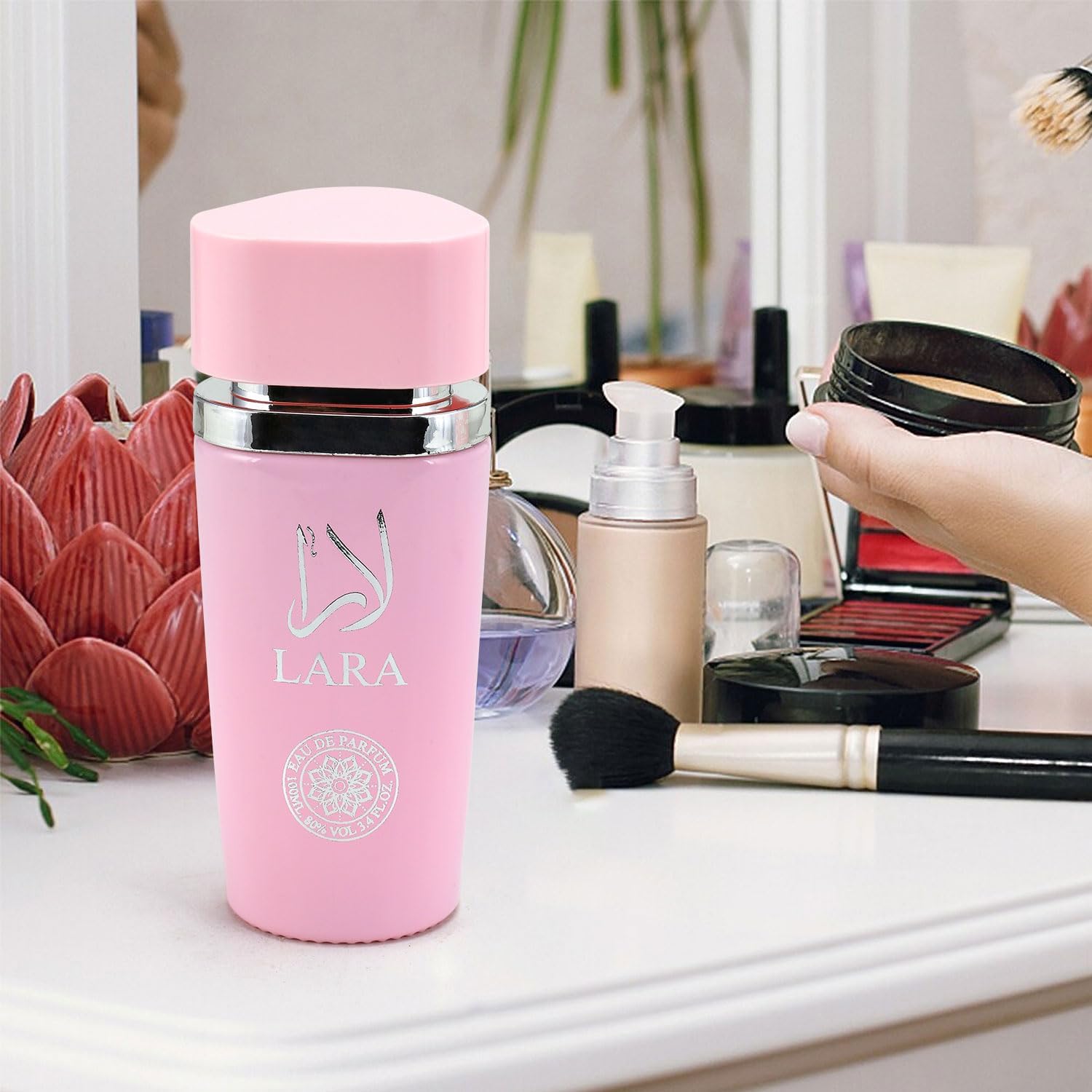 Lara Rouge Eau De Parfum for Women – 100ml | Luxurious Arabian Scent Fragrance Spray with Bergamot, Mandarin, Apple