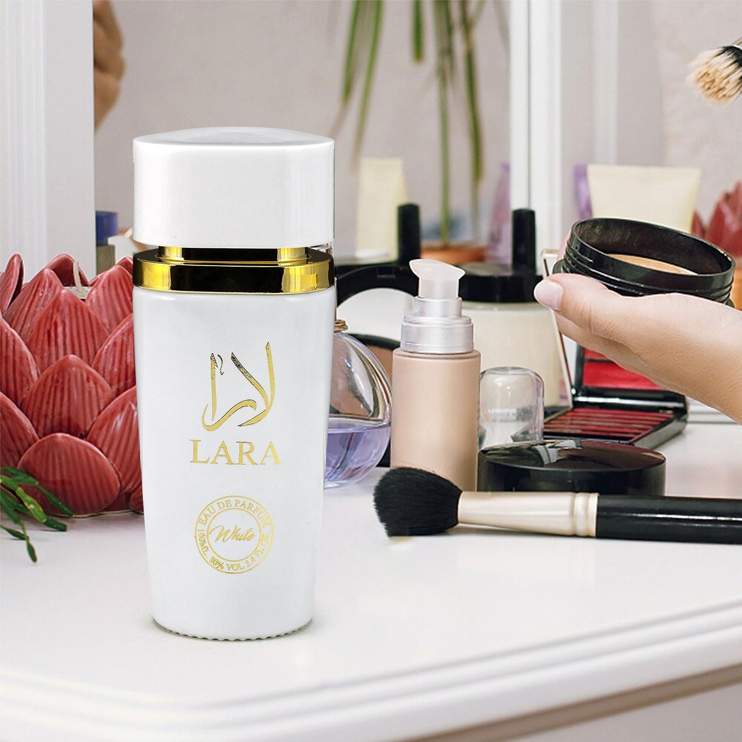 Lara Rouge Eau De Parfum for Women – 100ml | Luxurious Arabian Scent Fragrance Spray with Bergamot, Mandarin, Apple