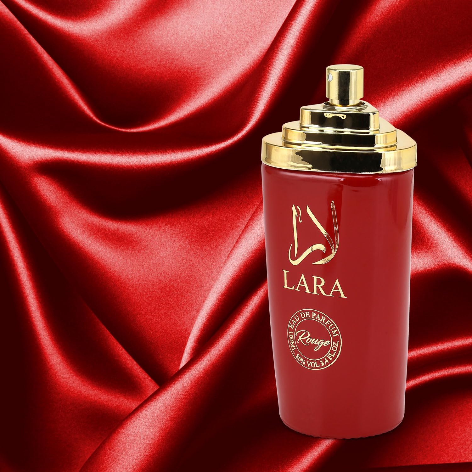Lara Rouge Eau De Parfum for Women – 100ml | Luxurious Arabian Scent Fragrance Spray with Bergamot, Mandarin, Apple