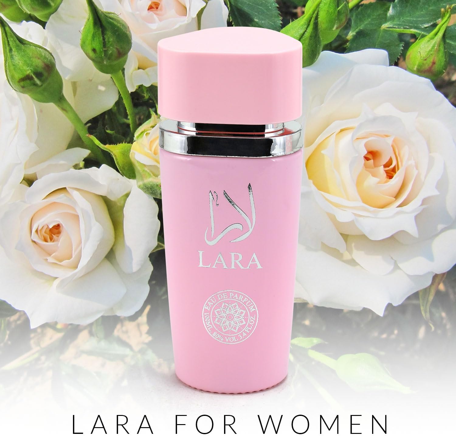 Lara Rouge Eau De Parfum for Women – 100ml | Luxurious Arabian Scent Fragrance Spray with Bergamot, Mandarin, Apple