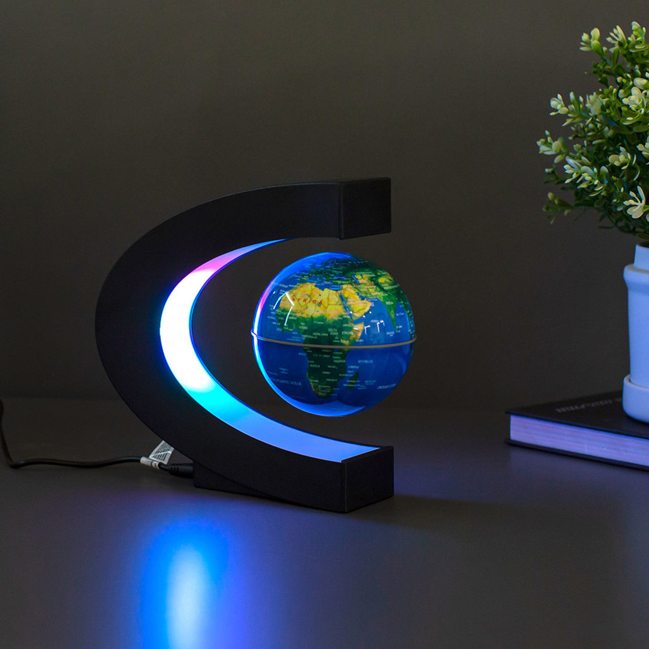 Magnetic Floating Globe, Creative magnetic levitation Earth Globe Night Light