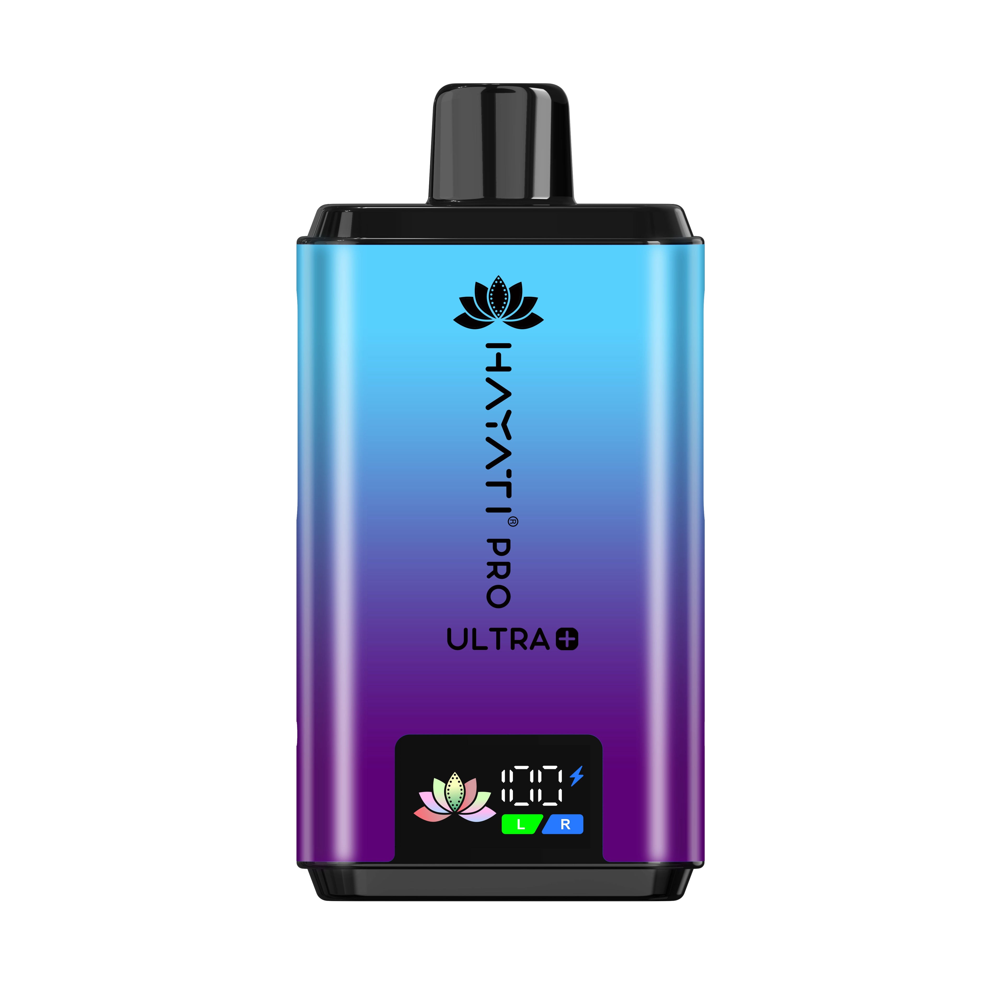 Hayati Pro Ultra Plus 25k Puffs Vape Kit Blackcurrant Cotton Candy and Blue Raspberry