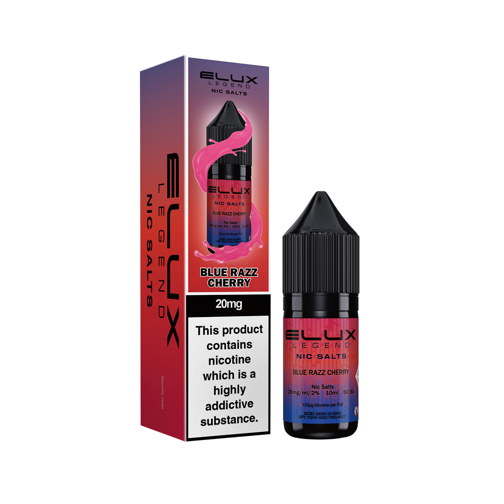 Elux Legend Nic Salt Blue Razz Cherry E Liquid 10ml
