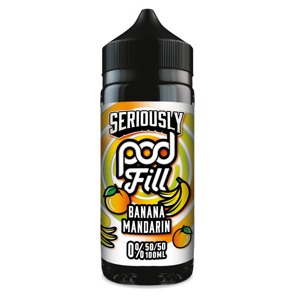 Doozy Pod Fill 100ml E-Liquid Shortfill Banana Mandarin