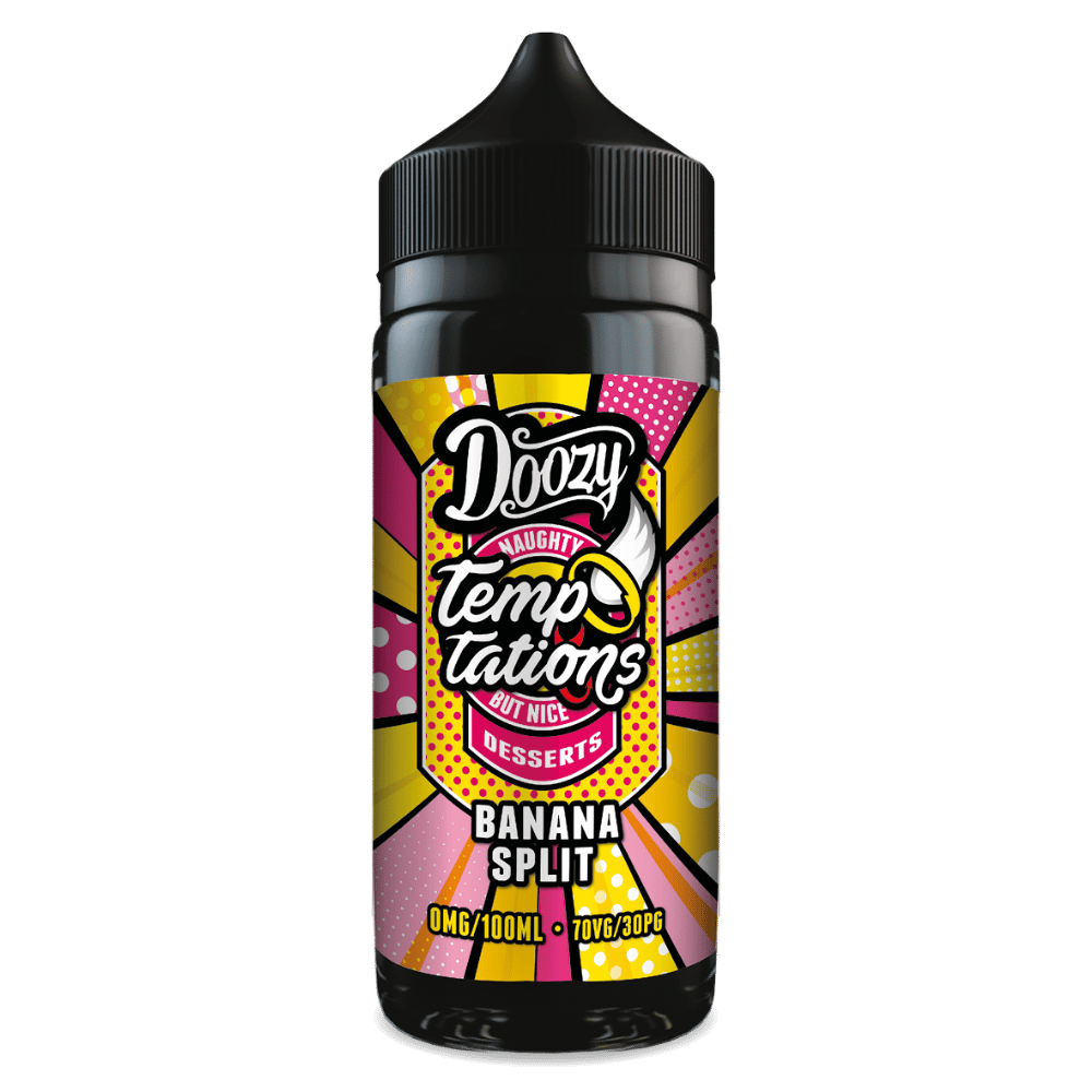 Doozy Temptations 100ml E-Liquid Shortfill Banana Split