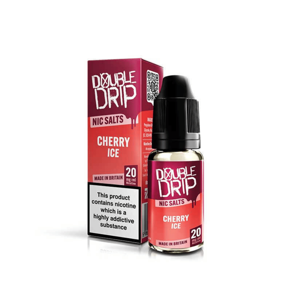 Double Drip Nic Salt E-Liquid Cherry Ice
