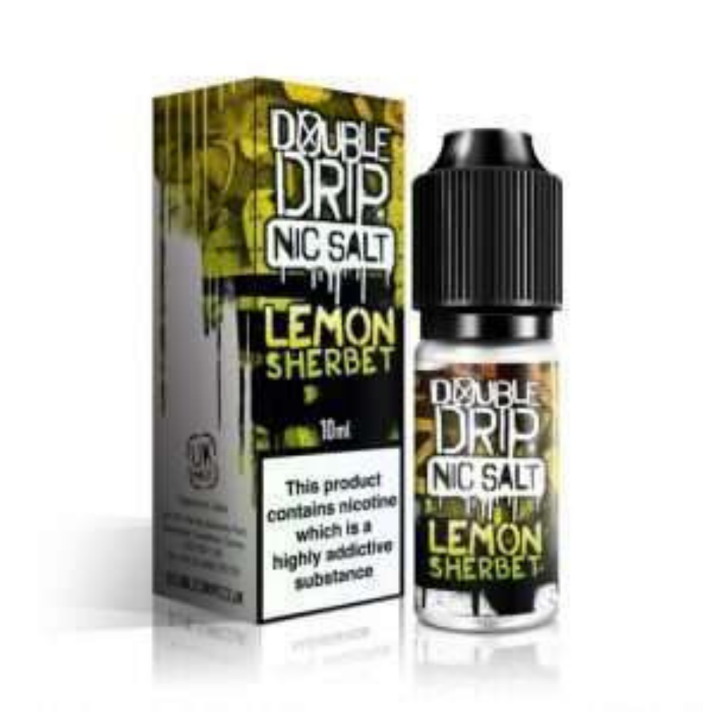 Double Drip Nic Salt E-Liquid Lemon Sherbet