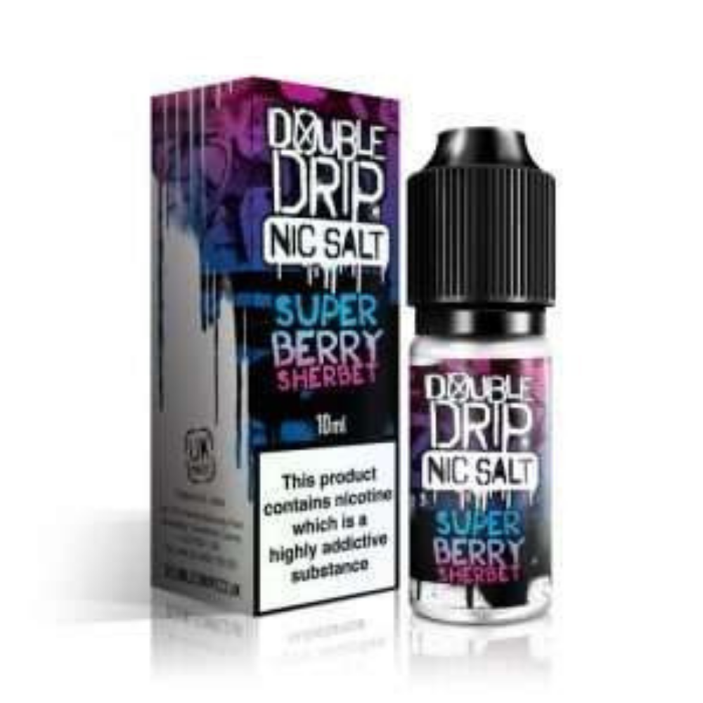 Double Drip Nic Salt E-Liquid Super Berry Sherbet